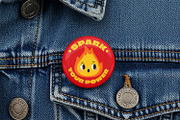Pin Badge on Denim Mockup, a Merchandise Mockup by Nathatype (Thumbnail 6 of 9)