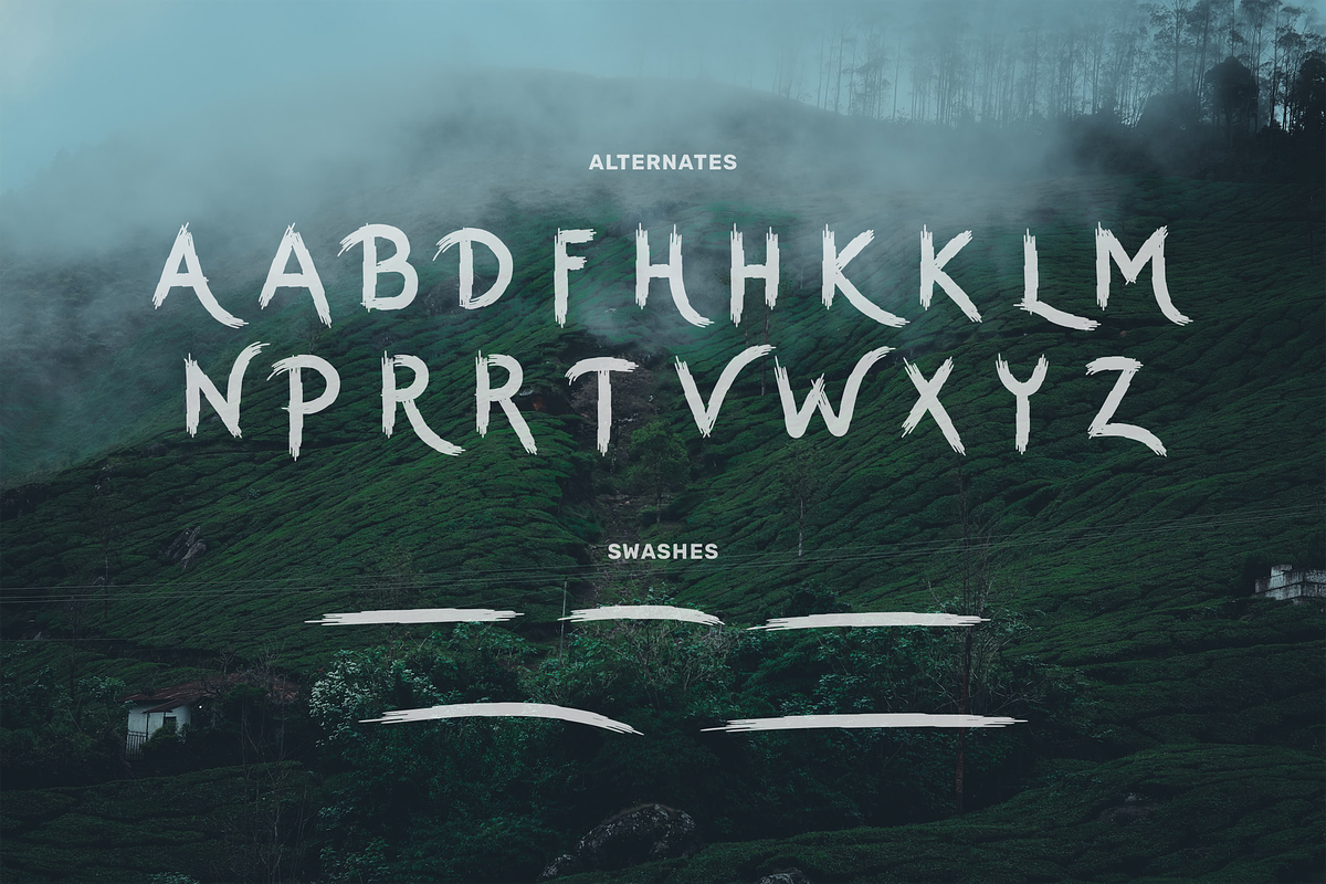 Mountis - Brush Font, a Font by Salamahtype (Photo 8 of 10)