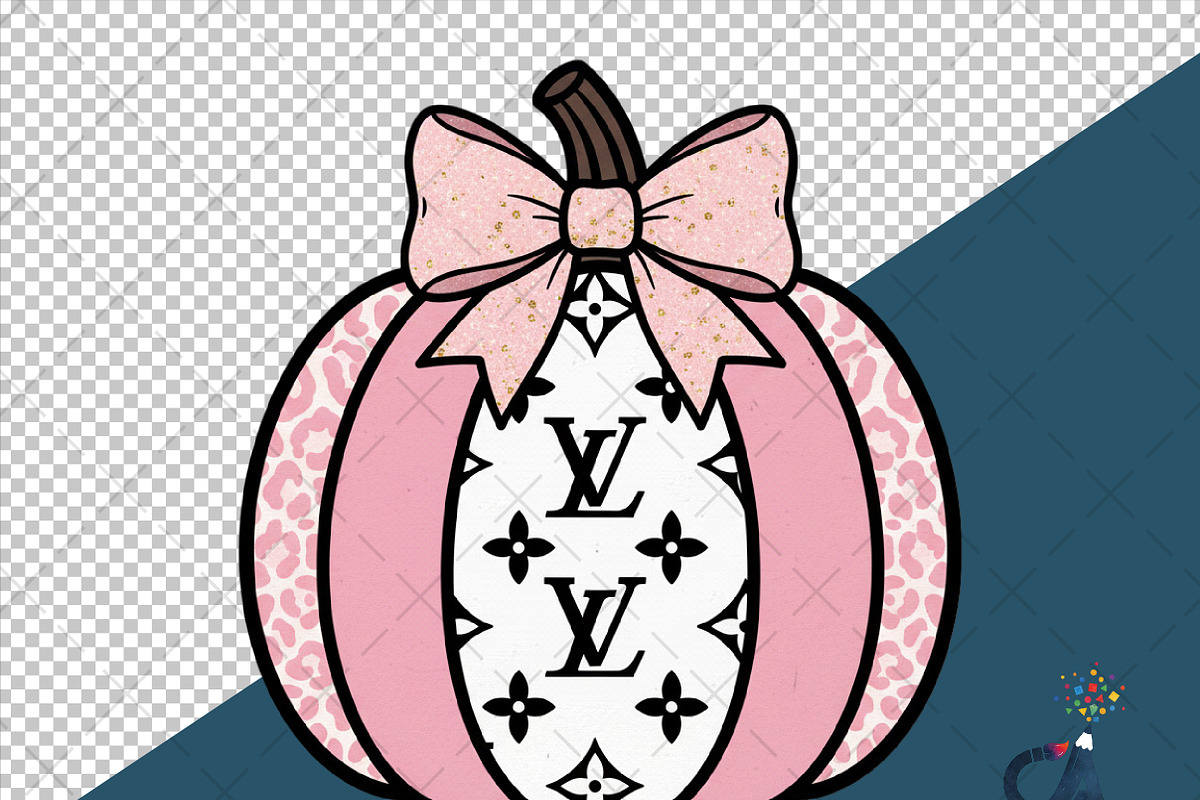Checkered Pumpkin With Bow PNG, an Illustration by Creative Art (Photo 6 of 6)