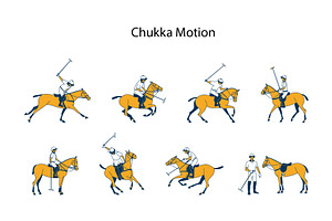 Polo Match Riders Clipart, a Sport Illustration by Naurider