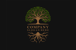 Tree Root Logo Illustration, a Branding & Logo Template by ika trisiana