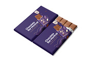 Chocolate Bar Packaging Mockup Set, a Packaging Mockup by DSNA Mockup (Thumbnail 3 of 5)