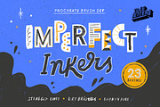 Imperfect Inkers Procreate Brush Set, a Brush Add-On by Idle Letters (Thumbnail 1 of 9)