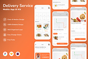 Delivery Service Mobile App UI Kit, an UI Kit Template by Betush (Thumbnail 2 of 2)