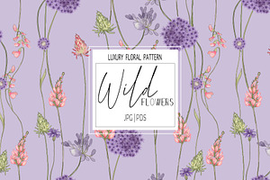 Wild Flowers, Luxury Meadow Pattern