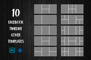 Facebook PSD Collage Cover Template