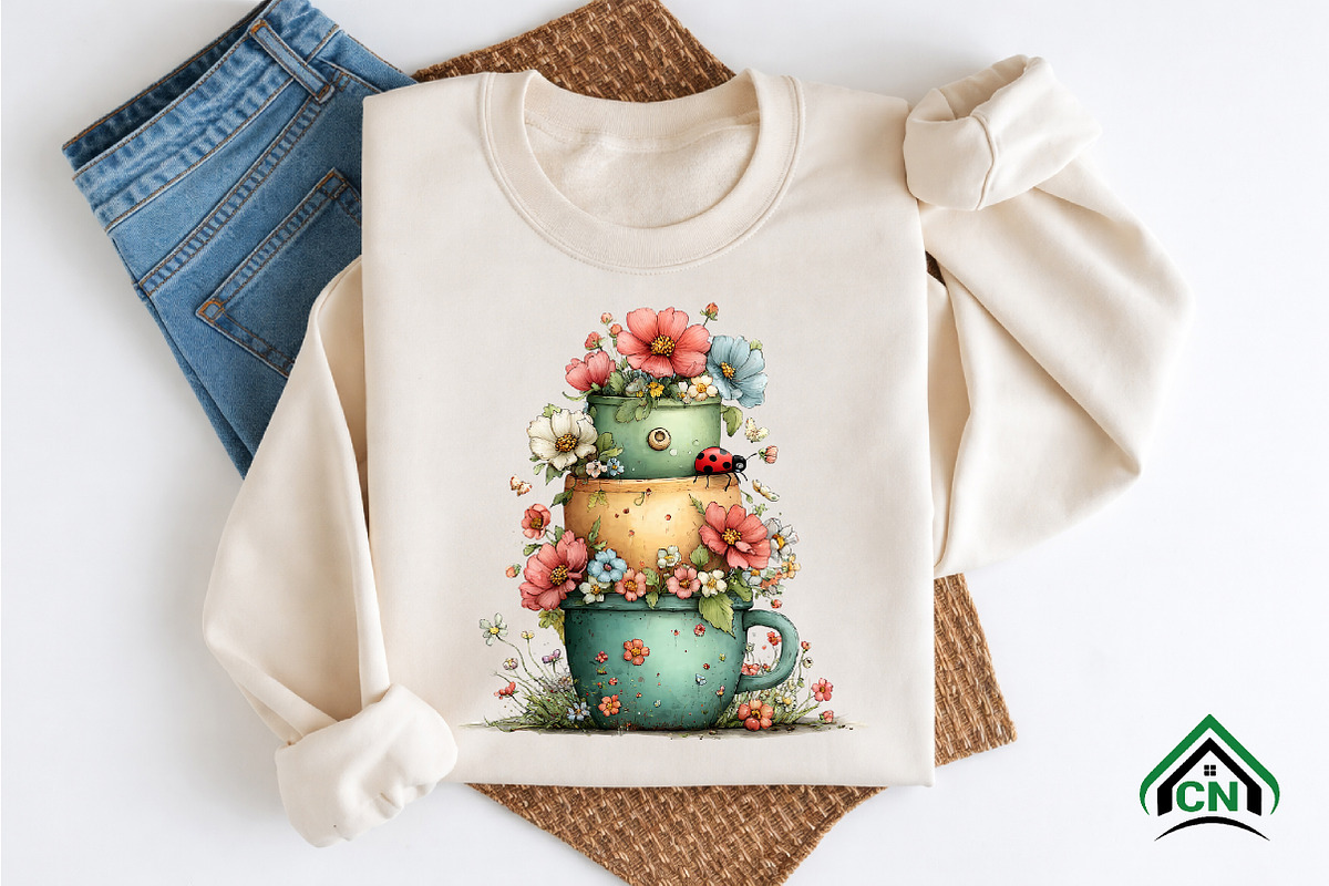 Whimsical Ladybug Spring Set Clipart, an Illustration by Craft Nest (Photo 9 of 12)