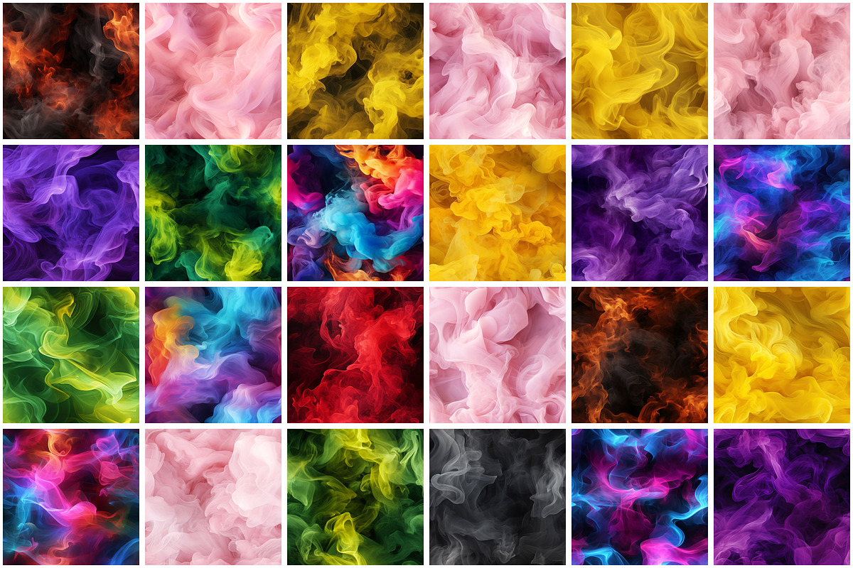 Smoke Effect Seamless Pattern, a Pattern Graphic by Forhadx5 (Photo 4 of 16)