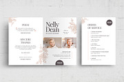 Funeral Service Brochure With Floral, a Flyer Template by BrandPacks (Thumbnail 8 of 9)