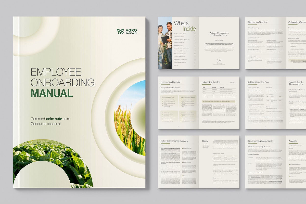 Employee Onboarding Manual Template, a Brochure Template by BrandPacks (Photo 6 of 6)