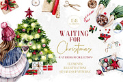 Watercolor Christmas Aesthetics, a Decorative Illustration by S_ARTLOVE (Thumbnail 1 of 11)