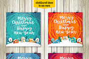 Greeting Christmas cards and pattern, a Decorative Illustration by Primula`s shop (Thumbnail 4 of 13)