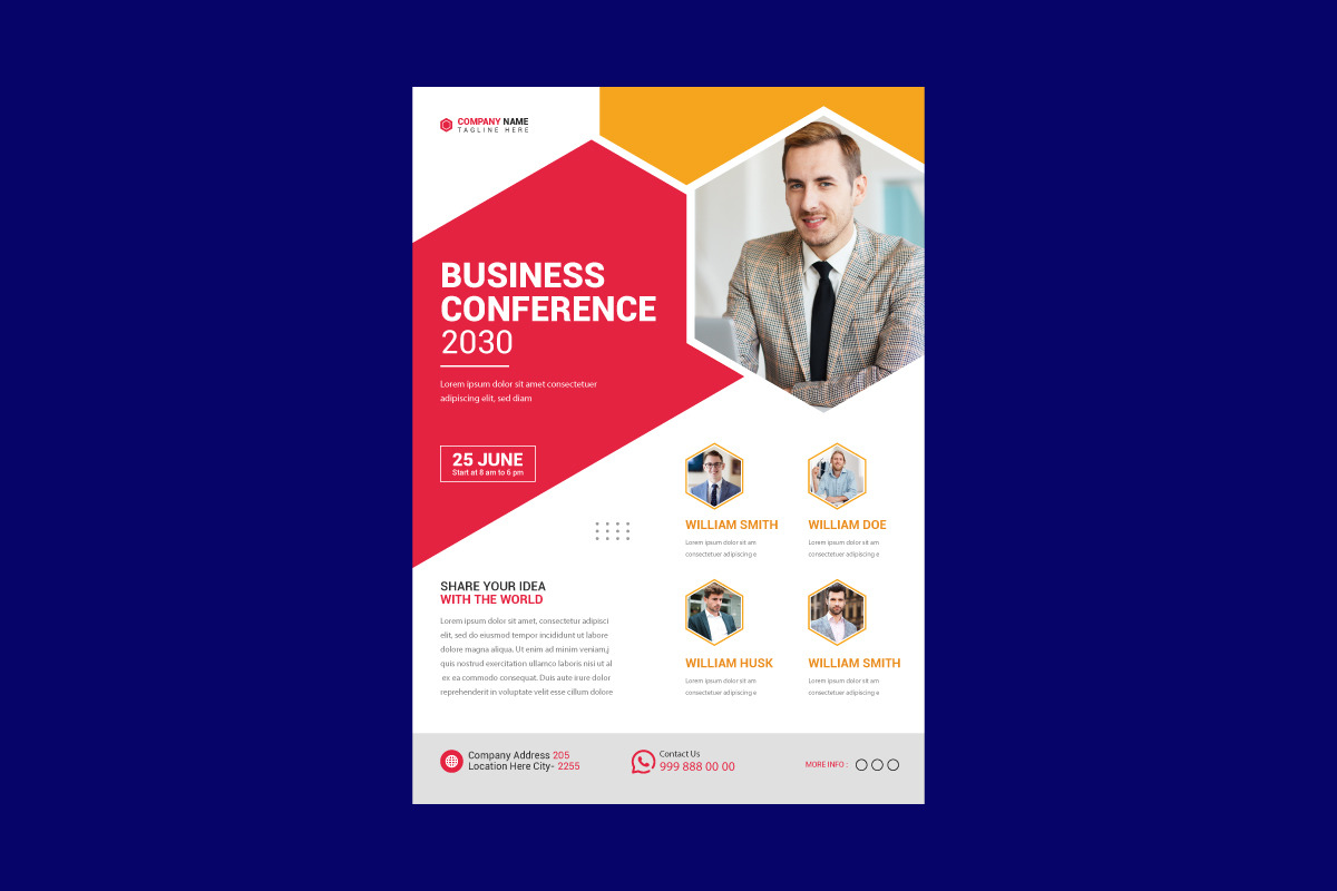 Conference Flyer, a Flyer Template by Limino™ Studio (Photo 2 of 3)