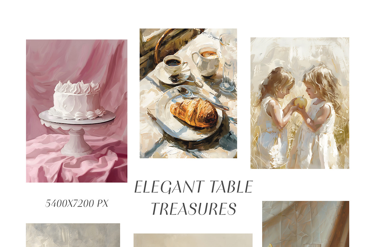 Elegant table treasures. Poster set, a Background Graphic by Lidberia (Photo 8 of 12)