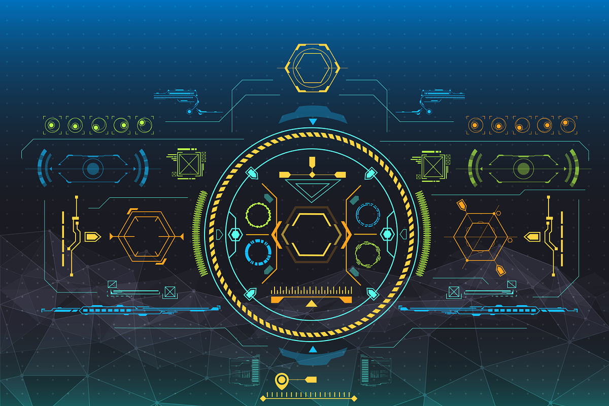 Set of HUD user interface elements, an Object Graphic by Andrew_Derr