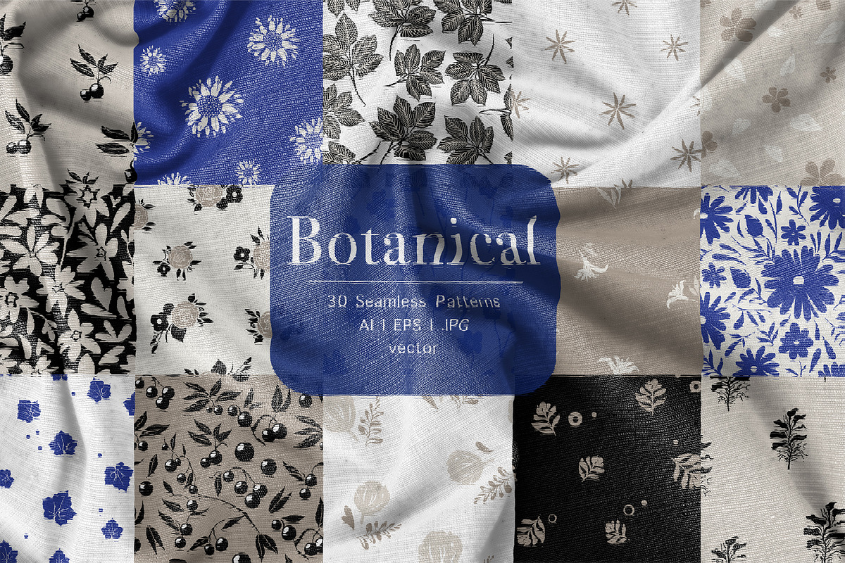 MODERN FLORAL PATTERNS, a Pattern Graphic by ApetekMarket (Photo 1 of 7)