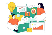10 Market Research and Analysis, a Finance Illustration by denayunebgt (Thumbnail 4 of 4)