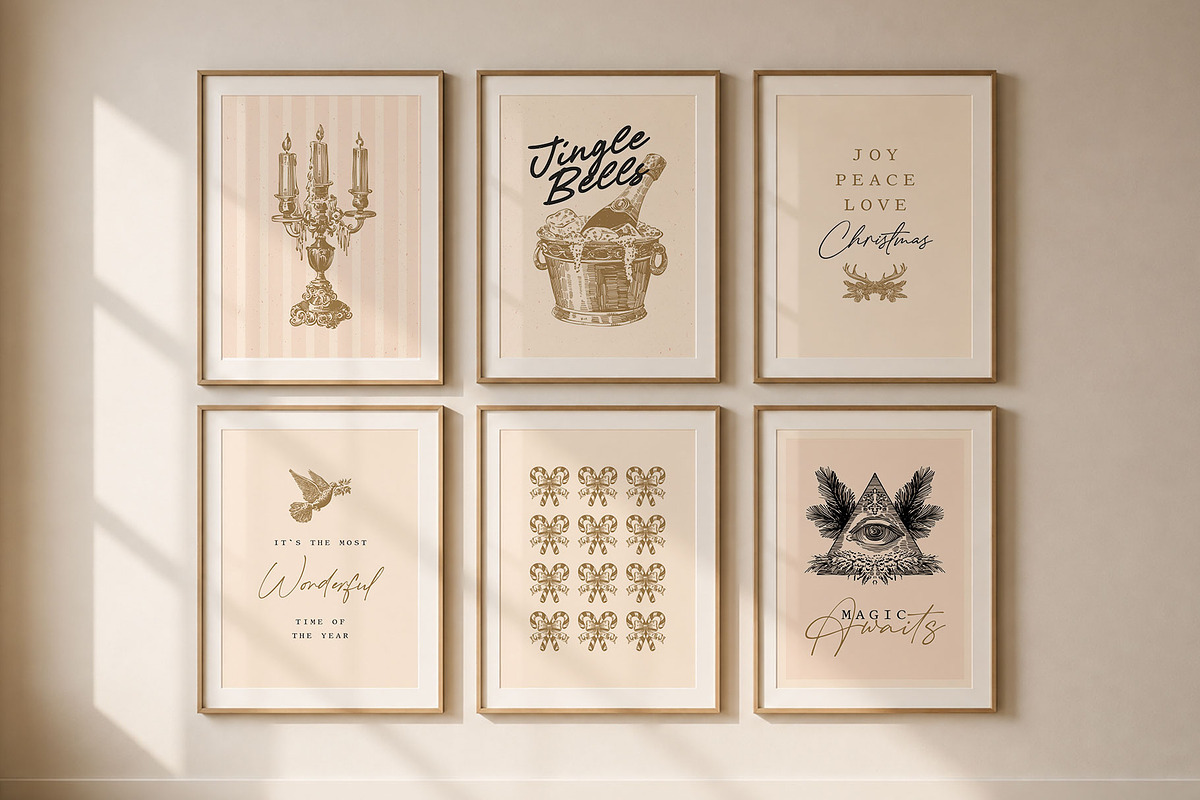 50 Dark Christmas Poster Templates, an Object Graphic by KetteCreate (Photo 2 of 15)