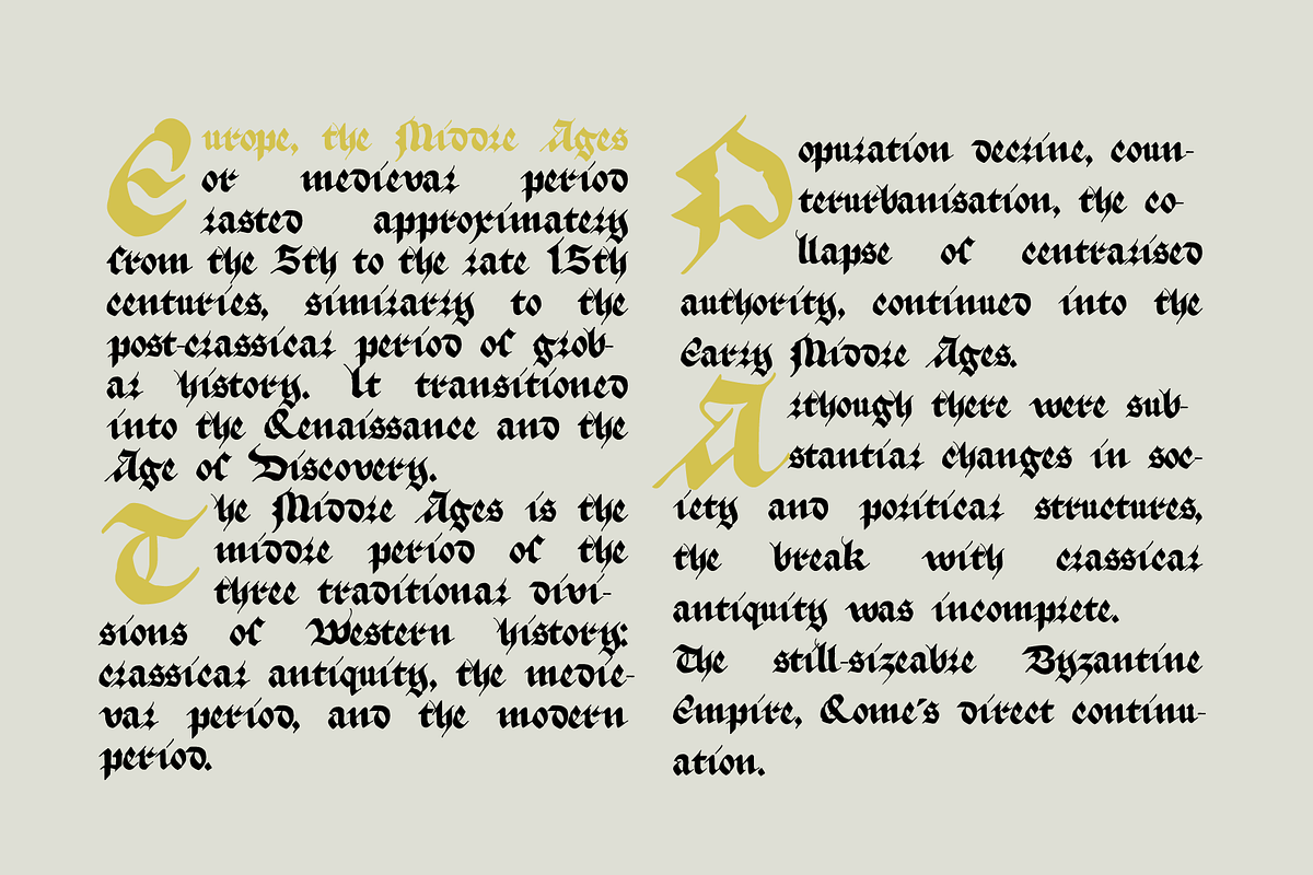True Blackletters font, a Blackletter Font by kaer_shop (Photo 5 of 12)