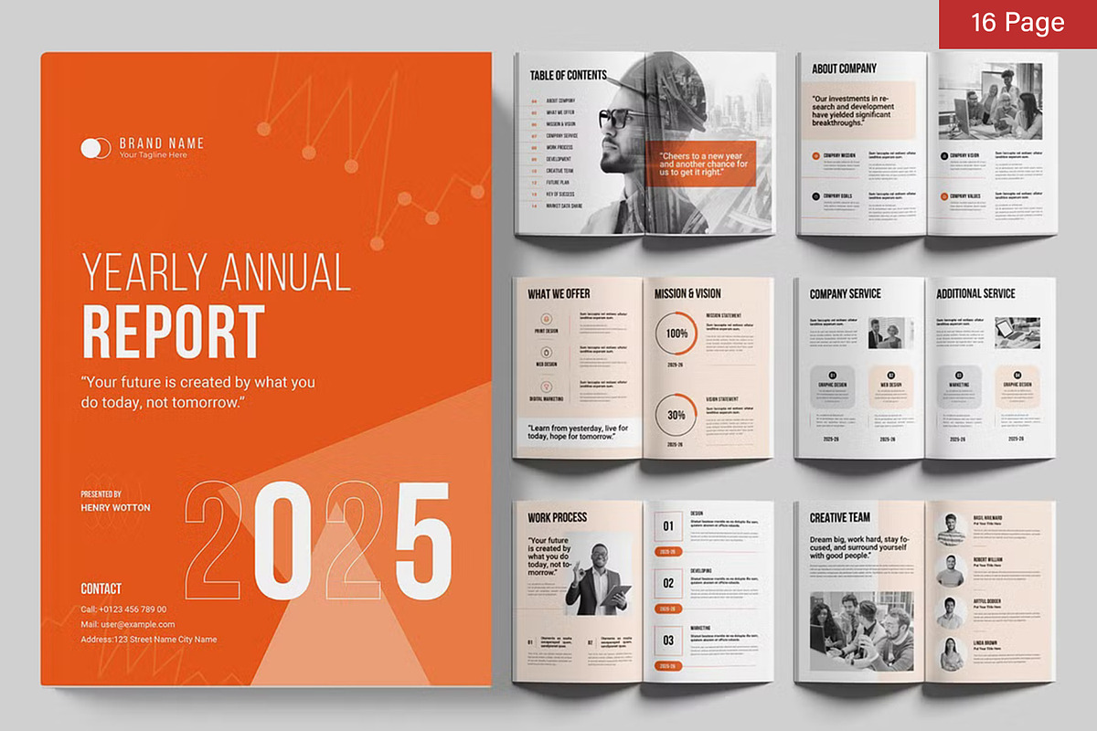 Annual Report Bundle, a Brochure Template by ContestDesign (Photo 13 of 17)
