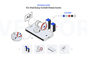 Marketing Animated Icons, an Outline Icon by Vectors Market (Thumbnail 3 of 7)