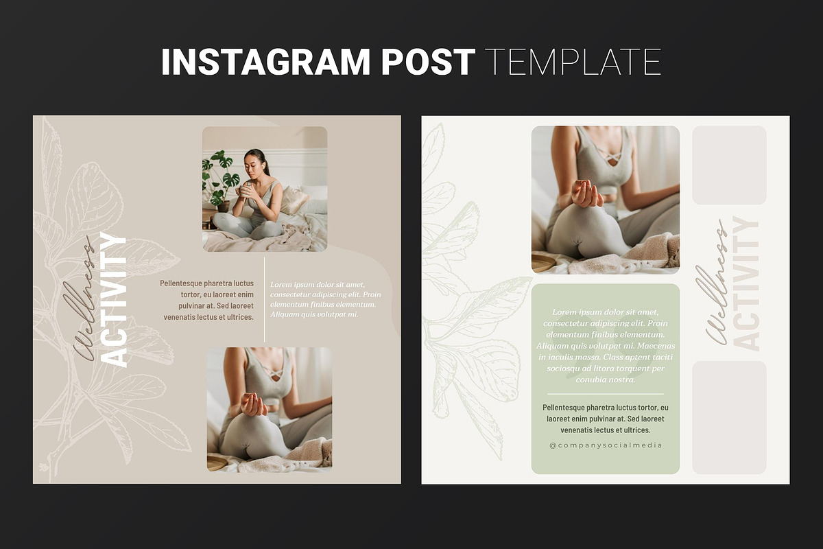 Canva Wellness Instagram Template, a Marketing Template by illycreative (Photo 4 of 12)