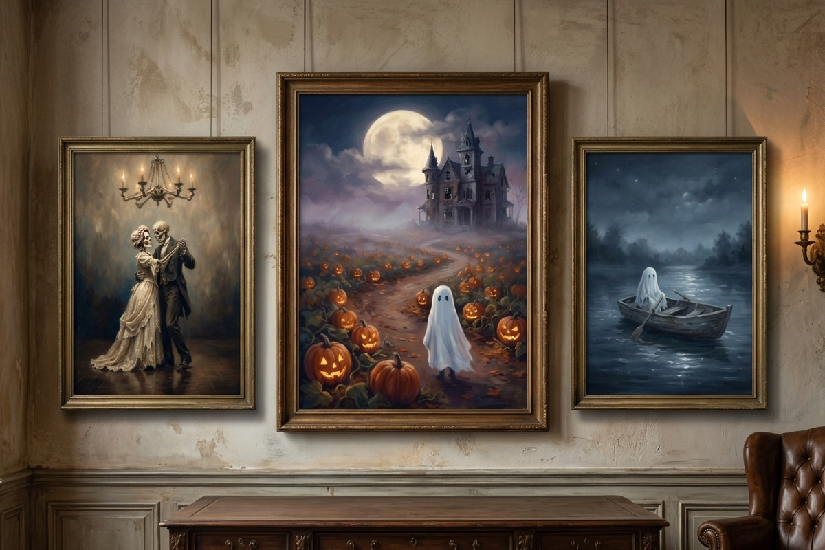 50 Hires Halloween WallArt Printable, a Seasonal Illustration by Image for Sale (Photo 3 of 3)