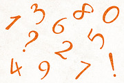 Orange Glitter Alphabet, an Object Graphic by Patterns for Dessert (Thumbnail 3 of 4)
