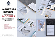 Magazine/Poster Mockups, a Print Template by StyleMockups (Thumbnail 1 of 6)