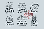 Summer Beach, Summit & Dessert Badge, a Branding & Logo Template by Dordar.Lab (Thumbnail 1 of 6)