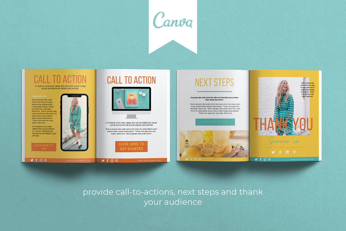 Canva Template for Ebook Workbook, a Templates & Theme by Miri Campbell