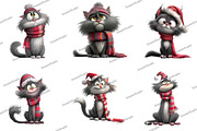 Whimsical Cat, Quirky Christmas, an Illustration by DreamArtGraphic (Thumbnail 4 of 5)