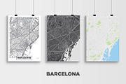 5 maps of Spanish cities, an Illustration by MaximGertsen (Thumbnail 3 of 9)