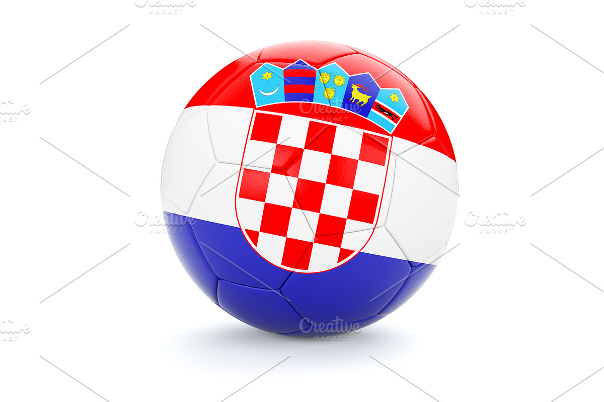 Soccer football ball with Croatia, an Object 3D Model by f9photos