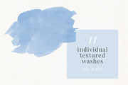 Denim Blue Abstract Watercolor Set, a Texture Graphic by Chelsea Bromley (Thumbnail 4 of 4)