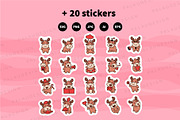 Moose Reindeer Clipart Set, an Animal Illustration by Palau (Thumbnail 10 of 10)