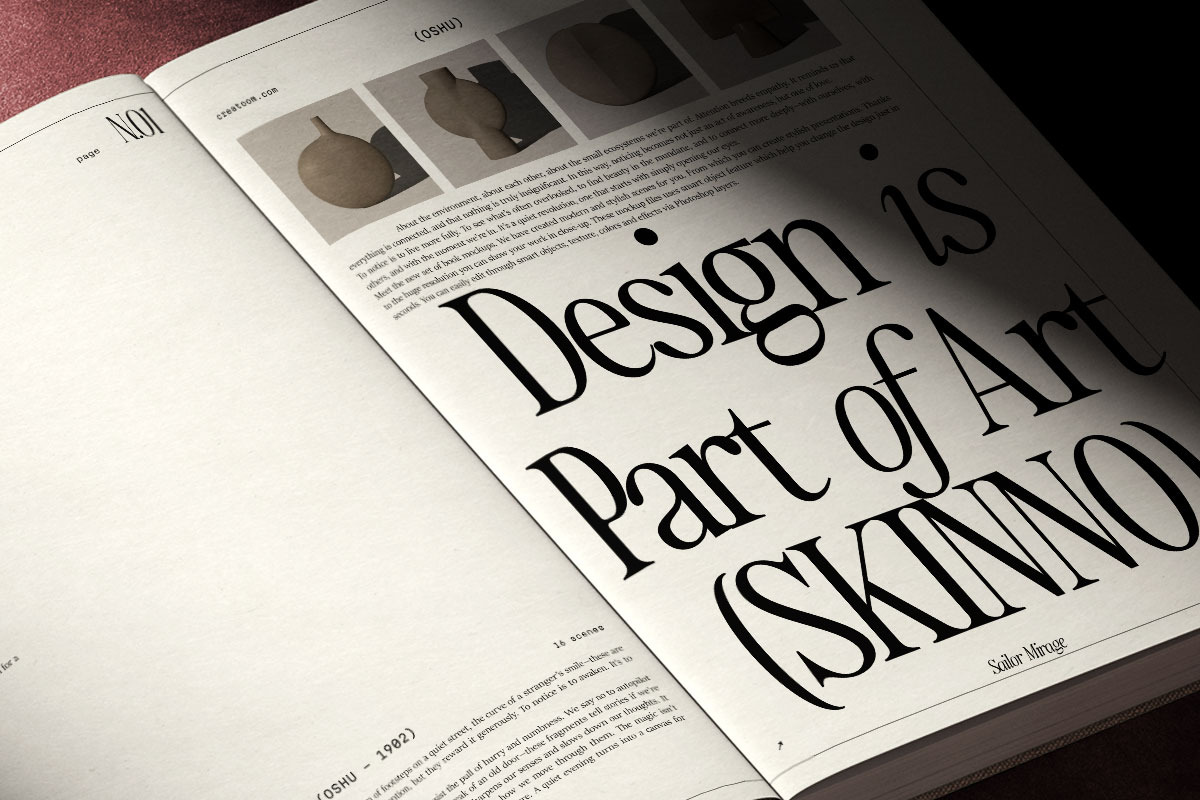 Sailor Mirage | 16 Fonts, a Serif Font by Skinny Type (Photo 6 of 15)