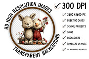 Whimsical Easter Clipart PNG, an Illustration by Craft Nest (Thumbnail 2 of 11)