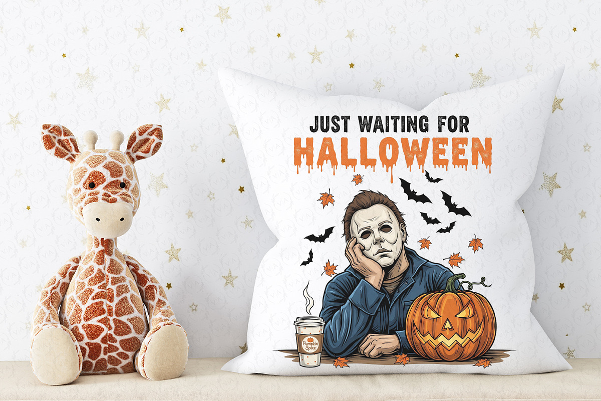 Just Waiting for Halloween PNG, an Illustration by Craft Nest (Photo 5 of 6)