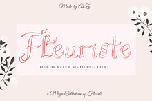 Fleuriste Duoline Font
