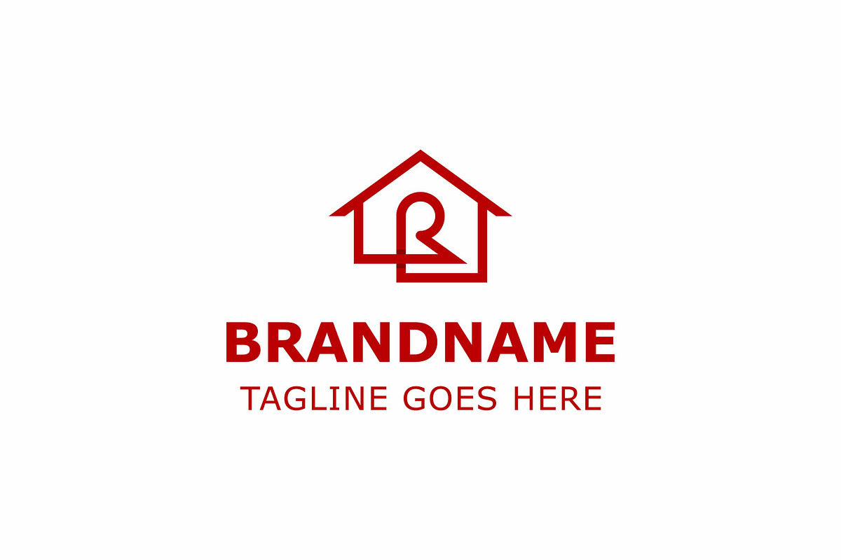 Letter R Home Modern Logo, a Branding & Logo Template by Pray Art Design Studio (Photo 1 of 2)
