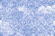 SUBLIME SCENERY. Seamless Bundle, a Texture Illustration by RefinedFantasyStudio (Thumbnail 2 of 9)