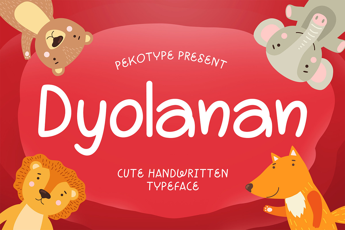 Dyolanan - Handwritten Playful Font, a Handwritten Font by Pekotype (Photo 1 of 11)