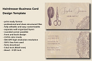 Hairdresser Business Card Design, a Business Card Template by Kseniya-Omega (Thumbnail 1 of 5)
