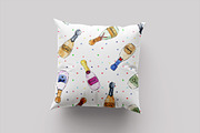Champagne for Everybody - pattern, a Pattern Graphic by Katerina Tova (Thumbnail 4 of 6)