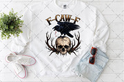 F Caw F PNG Halloween Gothic Crow, an Illustration by Craft Nest (Thumbnail 4 of 5)
