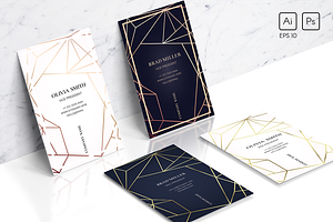 Geometric business card template, a Business Card Template by ARg Design