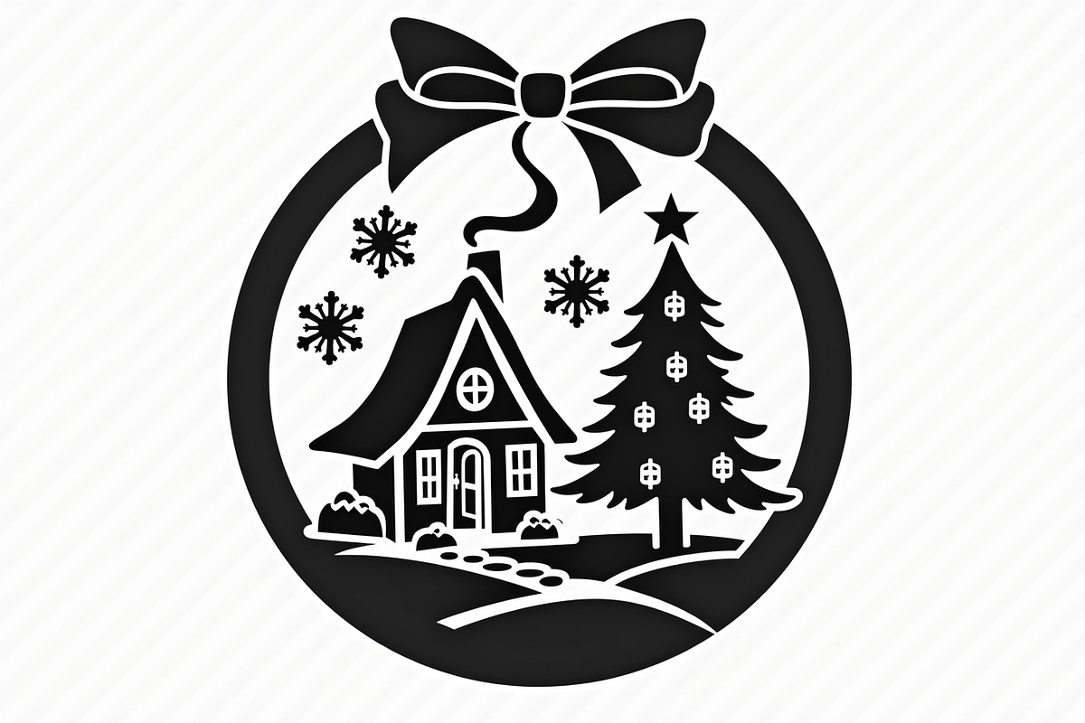 Christmas Laser Cut Ornament Bundle, a Graphic by musafir_fashion (Photo 13 of 16)