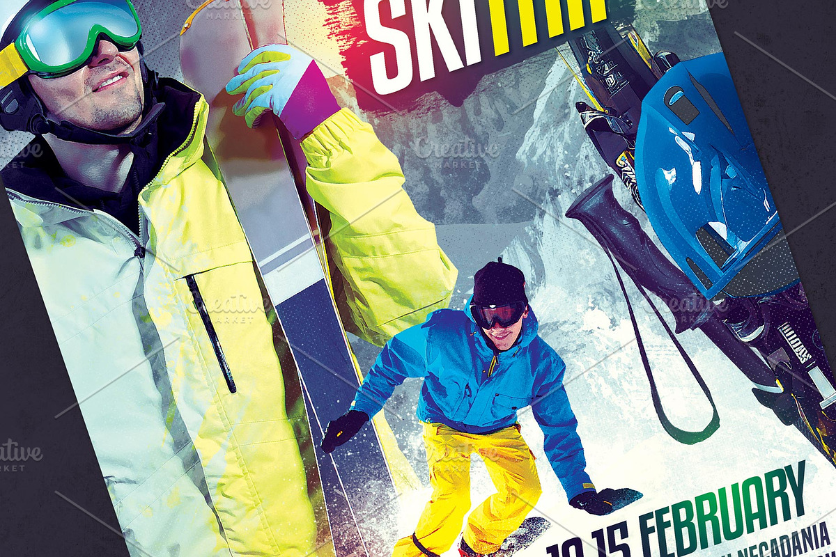 Winter Ski Trip Flyer, a Flyer Template by Tarommir (Photo 3 of 3)