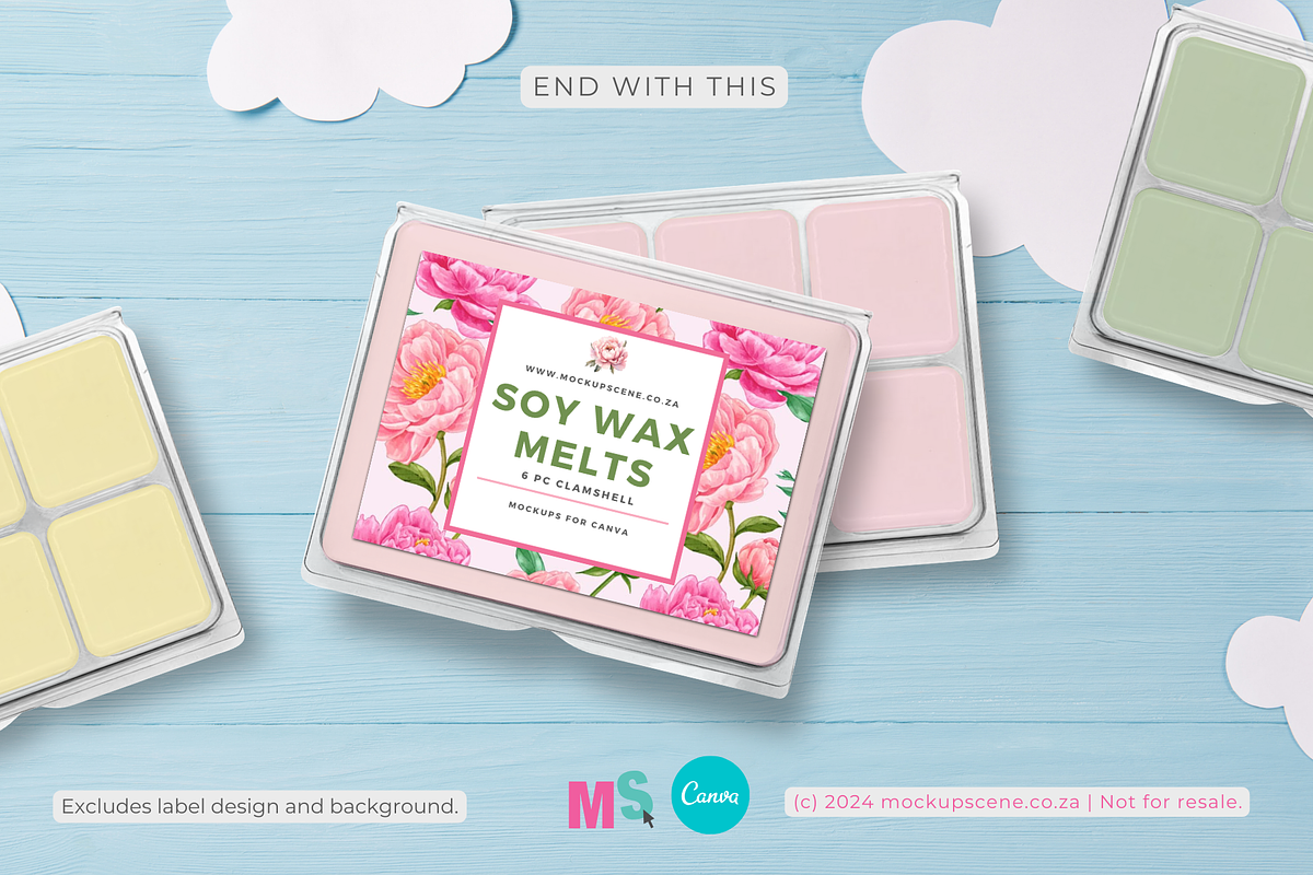 Wax Melts Canva Mockup Set - 6 piece, a Packaging Mockup by Mockup Scene (Photo 8 of 16)